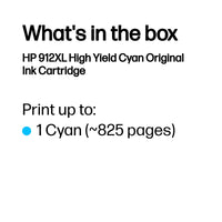 HP 912XL High Yield Cyan Original Ink Cartridge, 700 pages - Image 3