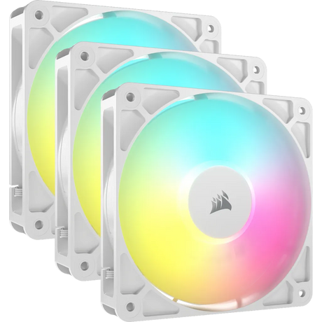 Corsair RS120 ARGB 120mm PWM Fans Triple Pack - White