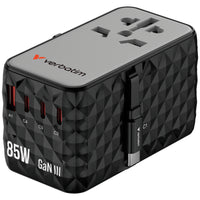Verbatim Charge 'n' Travel Adapter Diamond 85W Retractable Cable CNT-02
