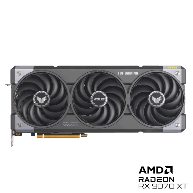 ASUS TUF Gaming Radeon RX 9070 XT OC Edition 16GB GDDR6 256-bit PCIe 5.0 Triple-Fan Graphics Card