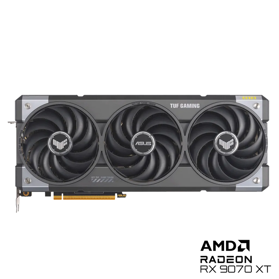 ASUS TUF Gaming Radeon RX 9070 XT OC Edition 16GB GDDR6 256-bit PCIe 5.0 Triple-Fan Graphics Card