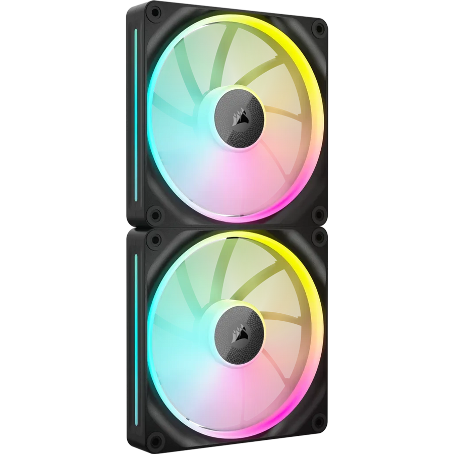 Corsair iCUE LINK LX140 RGB 140mm PWM Case Fan Black Dual Pack