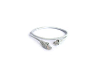 Acconet CAT5e 1m UTP Flylead (Patch lead) Grey
