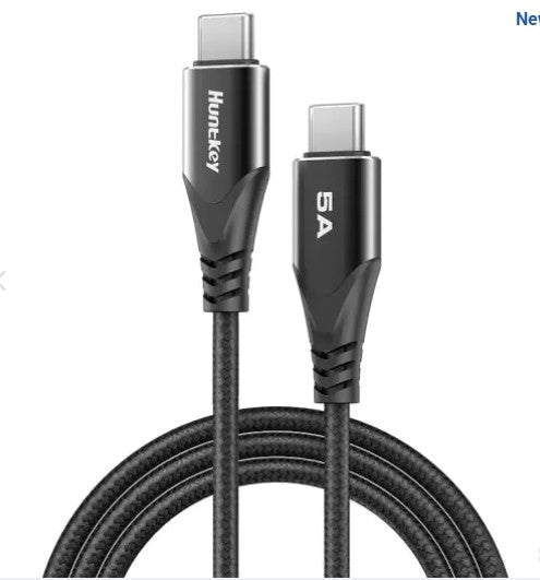 HUNTKEY CAB USB-C TO USB-C 5A/100W BLACK
