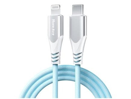 HUNTKEY CAB USB-C TO LIGHTNING BLUE