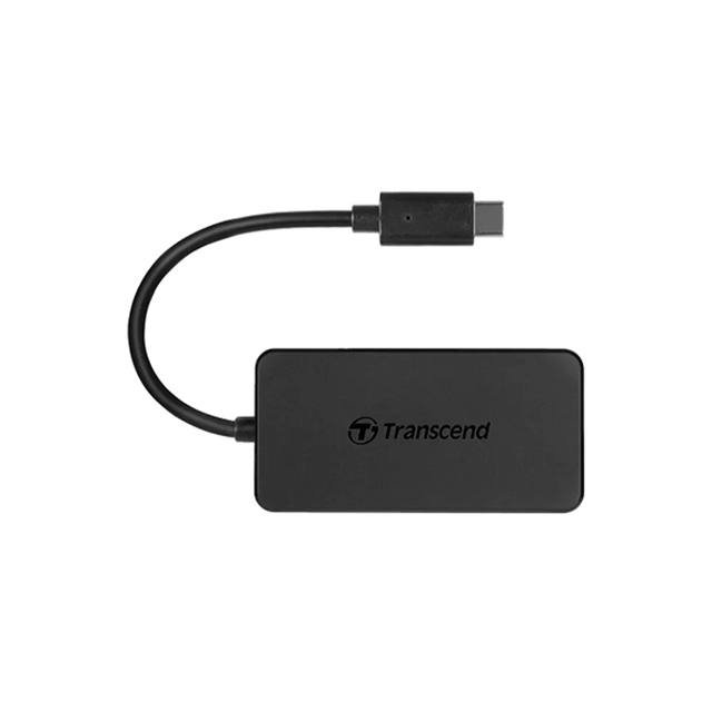 Transcend HUB2C 4-Port USB 3.2 Gen 1 Type-C Hub Black