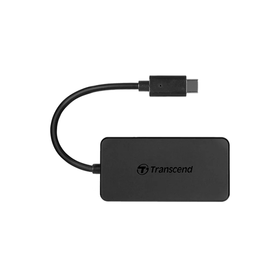 Transcend HUB2C 4-Port USB 3.2 Gen 1 Type-C Hub Black
