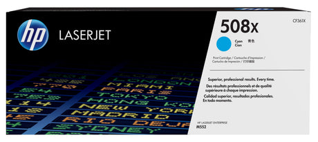 HP 508X High Yield Cyan Original LaserJet Toner Cartridge 9 500 pgs