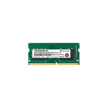 Transcend JetRam SO-DIMM Memory Module 8GB DDR4 2666MHz