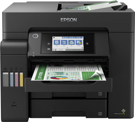 Epson Ecotank L6550, A4 Colour 4-1, USB, Wi-Fi, Wi-Fi Direct & Ethernet Printer with LCD Scr