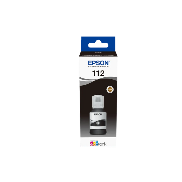 Epson EcoTank 112 Pigment Black Ink Bottle 7500 Pages for L5160 L5150