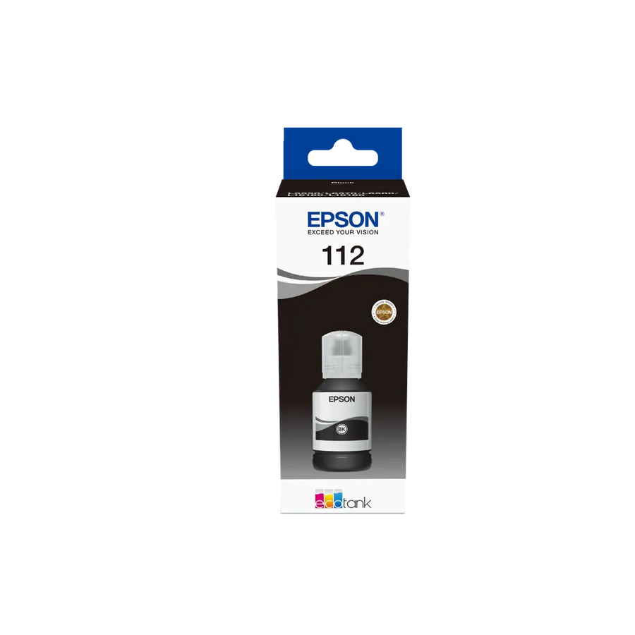 Epson EcoTank 112 Pigment Black Ink Bottle 7500 Pages for L5160 L5150