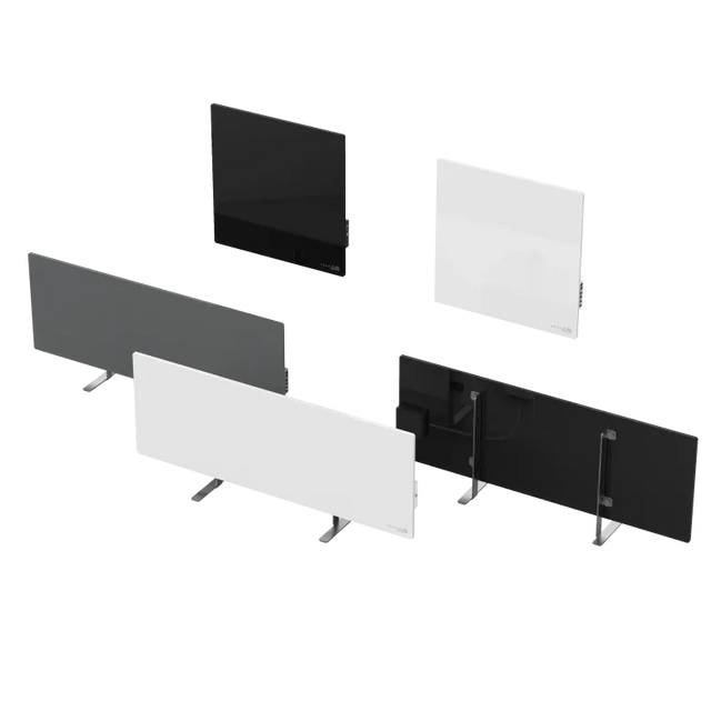 AENO Premium Eco Smart Heater, 700W, Tempered glass, Infrared+convection heating type, Plug type: South