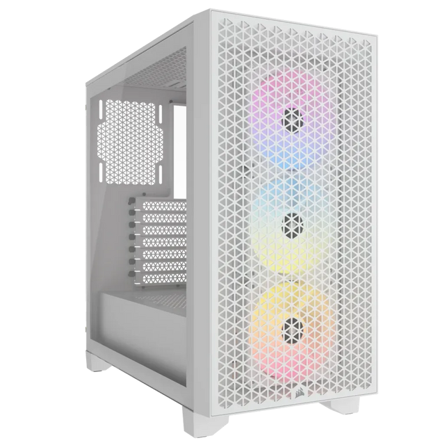Corsair Midi-Tower ATX Gaming PC Case White 3x 120mm Fans