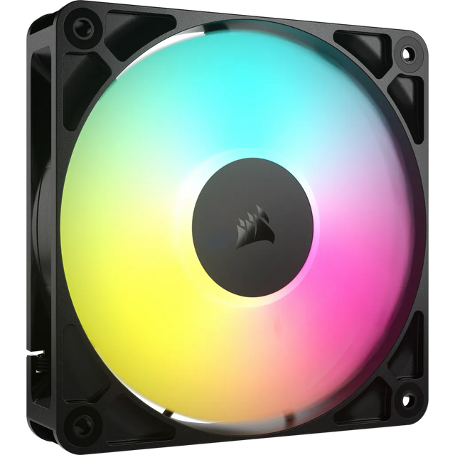 Corsair RS120 ARGB 120mm PWM Case Fan Black Single Pack