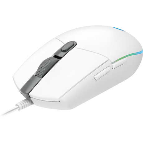 Logitech Mouse Wired G102 Lightsync Whit