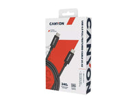 CANYON cable UC-42 USB-C to USB-C 240W 20Gbps 4k 2m Black