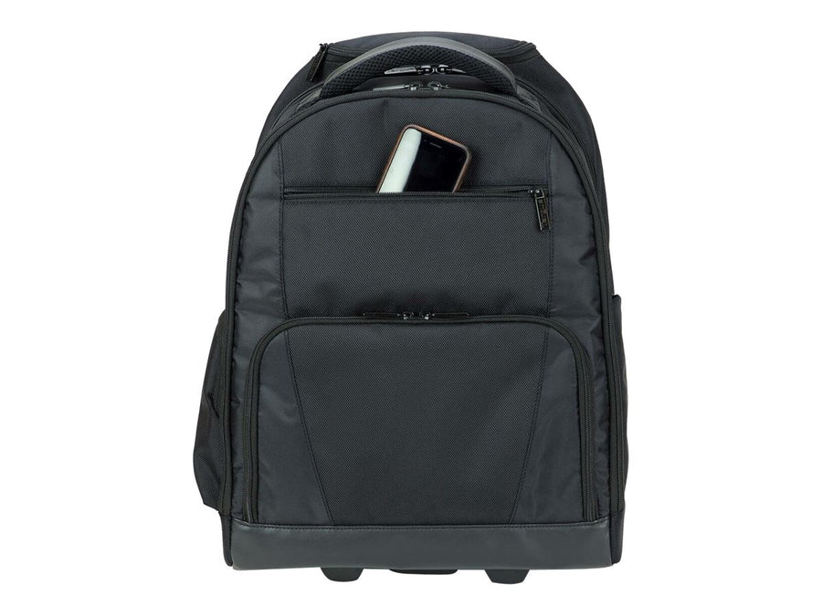 Targus Bag Rolling Notebook Backpack 15.6 Nylon Black & Platinum 2.7 kg Limited Lifetime warranty