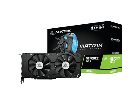 Arktek Geforce GTX1660Ti GDDR6 6GB 192BIT Twin Fans Graphics Card