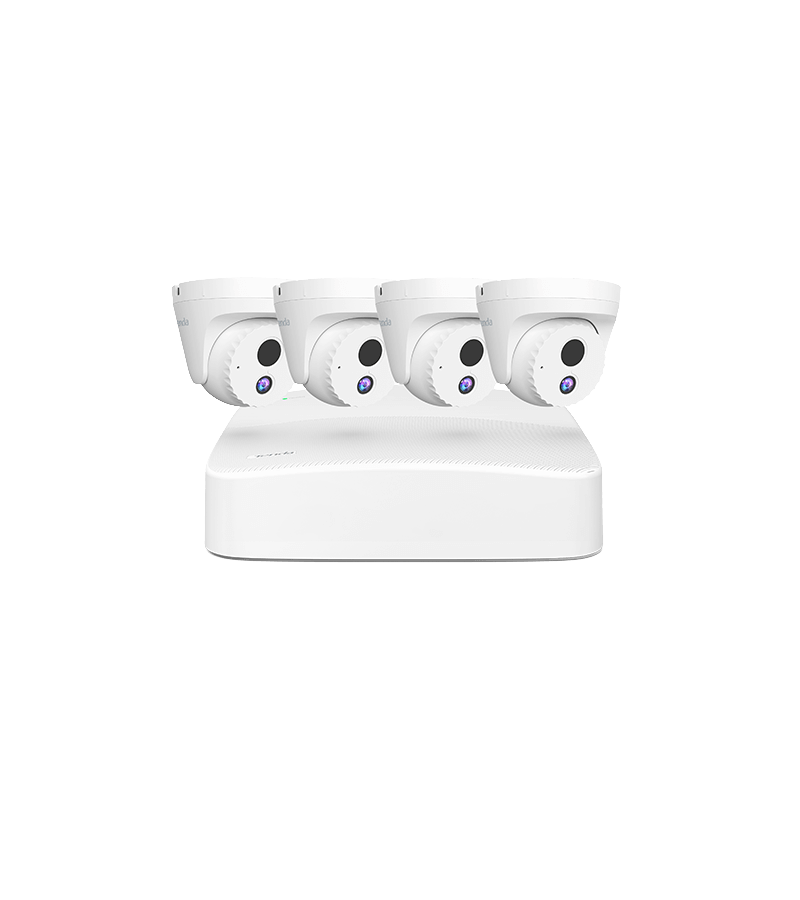 TENDA NVR KIT DOME 4 CHANNEL POE