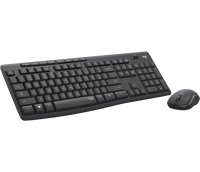 Logitech MK295 Silent Wireless Keyboard and Mouse Combo Full-Size USB (Graphite) - Image 2