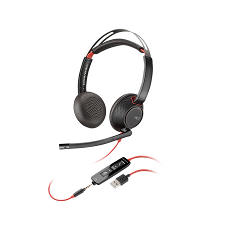 Poly Blackwire 3320 USB-A+C Headset