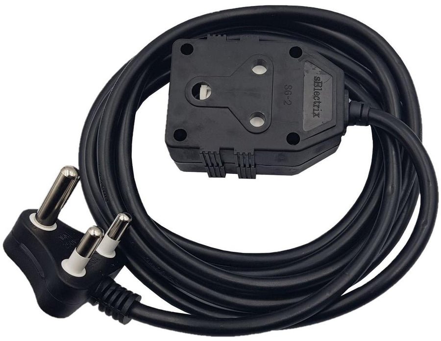 5M X 16A Extension Cord Black