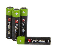 Verbatim AAA Premium Rechargeable Batteries 4 Pack