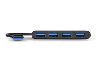 Port USB3.0 Black Plug & Play 4-Hub