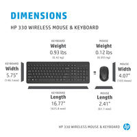 HP 330 Black Wireless Keyboard & Mouse Combo - Image 5