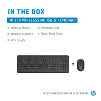 HP 330 Black Wireless Keyboard & Mouse Combo - Image 4