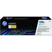 HP 128A Cyan Original LaserJet Toner Cartridge 1 300 pgs