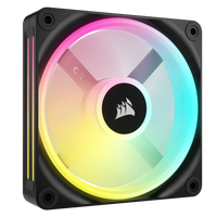 Corsair iCUE LINK LX120 RGB 120mm PWM Fan 480-2400 RPM 63.1 CFM (Black/White)