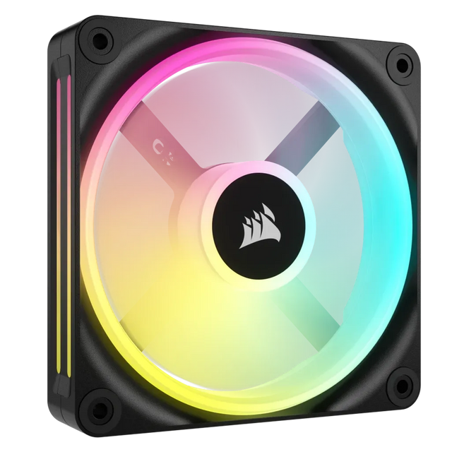 Corsair iCUE LINK LX120 RGB 120mm PWM Fan 480-2400 RPM 63.1 CFM (Black/White)