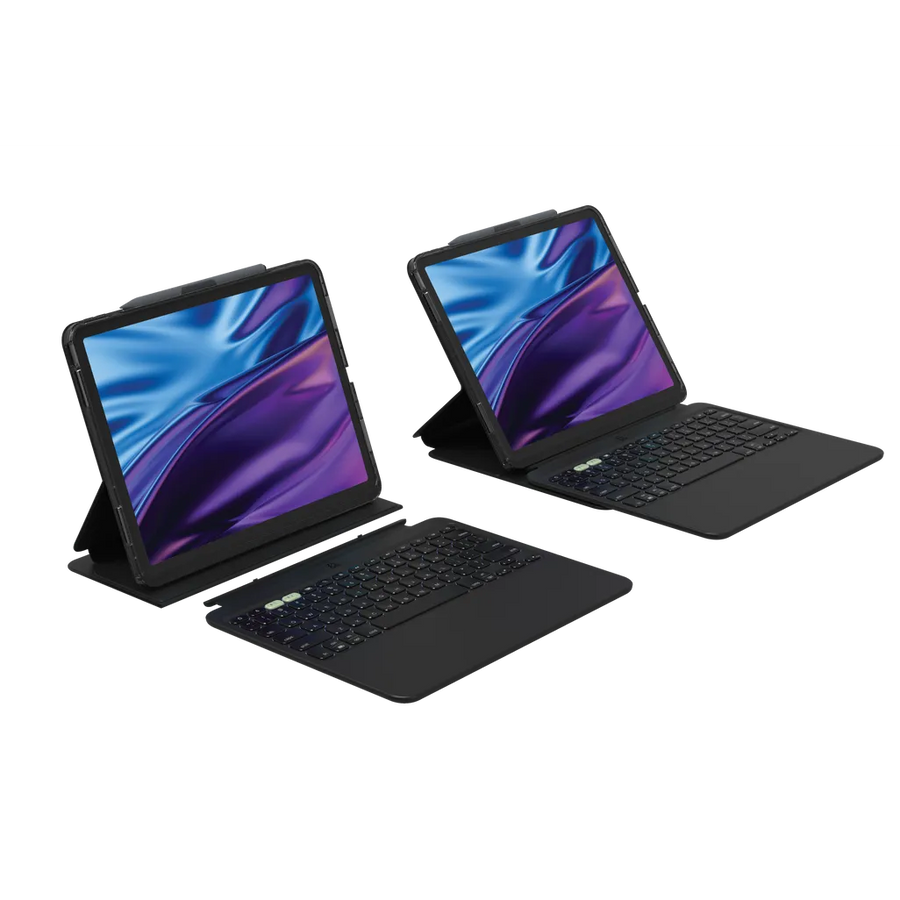 ZAGG Pro Keys 2 Keyboard Case for iPad Air 13 M2 Bluetooth Backlit Black