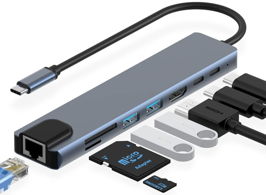 USB Type C 8 in 1 Dock