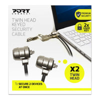 Port Security Cable Twin Head Keyed - Image 2