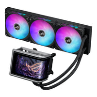 ASUS ROG RYUO IV 360mm ARGB AIO Liquid CPU Cooler 6.67-inch AMOLED Display Asetek Gen8 V2 Pump 3x120mm Fans - Image 3
