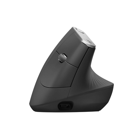 Logitech MX Vertical - Wireless Ergonomic mouse - Bluetooth - Silent - Graphite