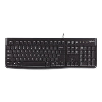 Logitech K120 Full-Size Wired USB Keyboard Spill-Resistant QWERTY Black - Image 3