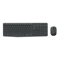 Logitech MK235 Wireless Full-Size Keyboard and Mouse Combo (Grey)