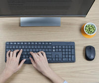 Logitech MK235 Wireless Full-Size Keyboard and Mouse Combo (Grey) - Image 3