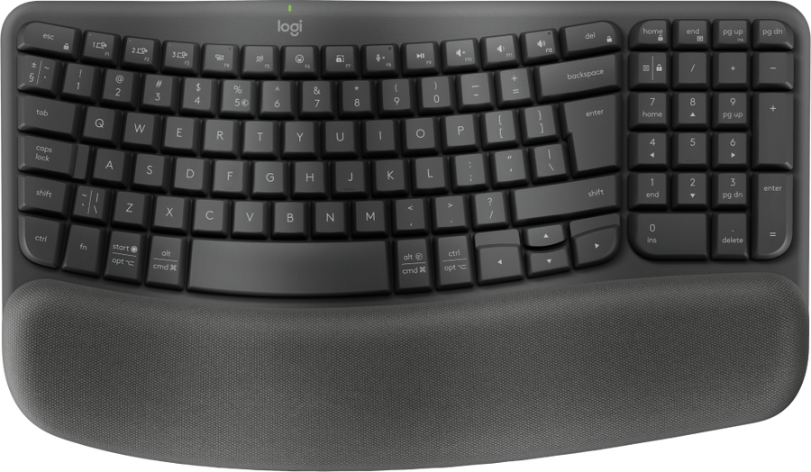 Logitech  Wave Keys Wireless Keyboard - Graphite