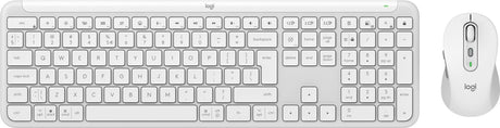 LOGI Signature Slim keyboard & mouse Combo MK950 Wireless & USB Bolt receiver - Off White