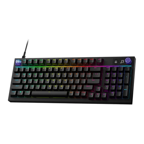 G316 X 98 Mechanical Wired Gaming Keyboard - BLACK - US INT'L