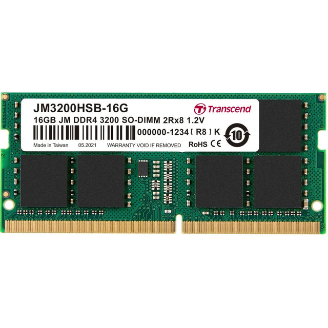Transcend JetRam 16GB DDR4 3200MHz SO-DIMM Notebook Memory