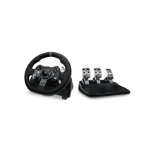 Logitech G920 Driving Force Racing Wheel – Gaming Accessory – Stainless steel paddle and hand stitched leather wheel