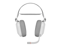 HS80 RGB WIRELESS Premium White Headset, Spatial Audio, 50mm Audio Drivers