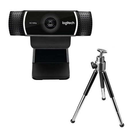 Logitech C922 Pro - Webcam - Stream edition - USB - Black - Includes tri-pod