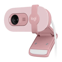 Logitech Brio 100 Full HD 1080p Webcam USB Built-in Microphone Privacy Cover Rose - Image 2